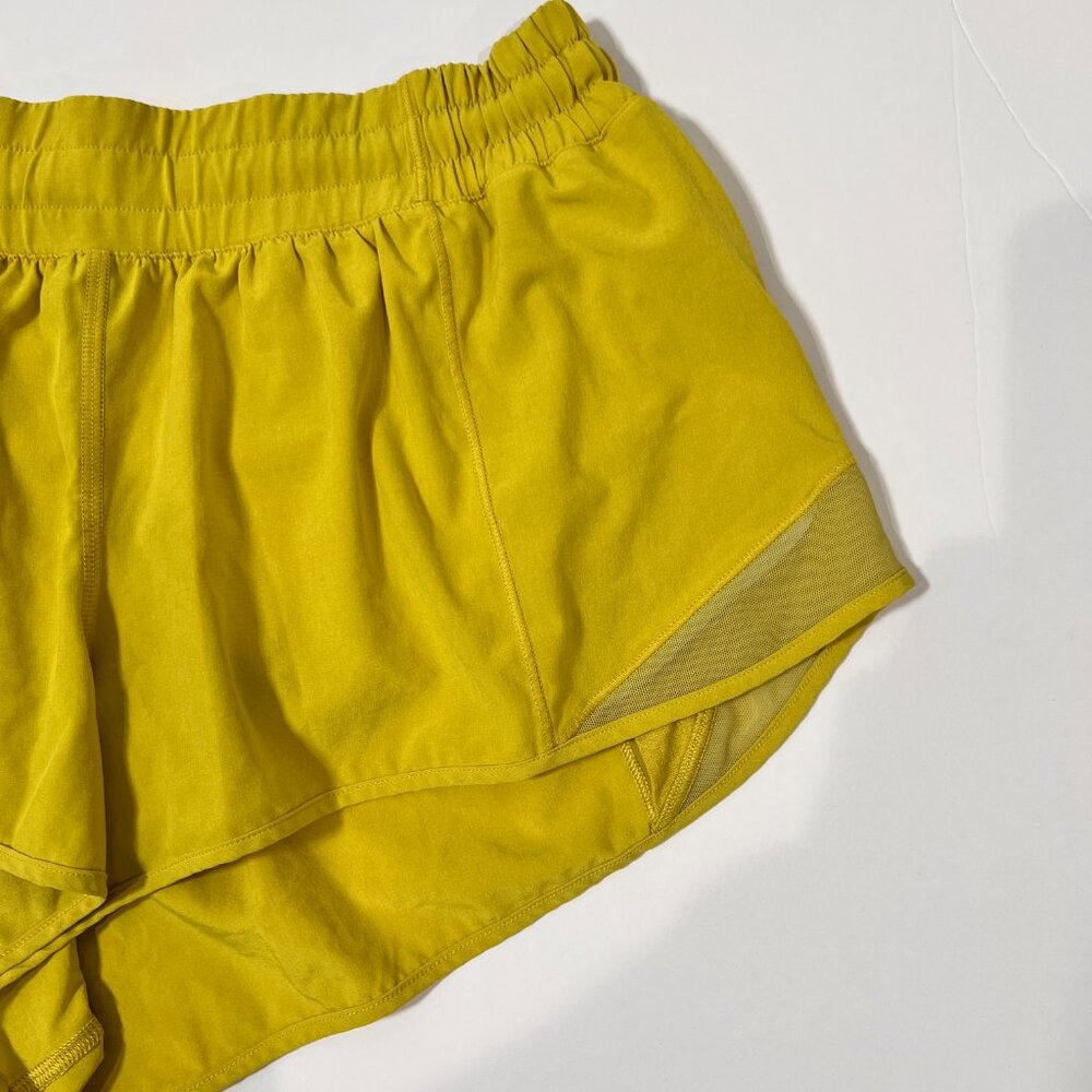 Lululemon Fast & Free Chartreuse Shorts Size 12 - Picture 2 of 7